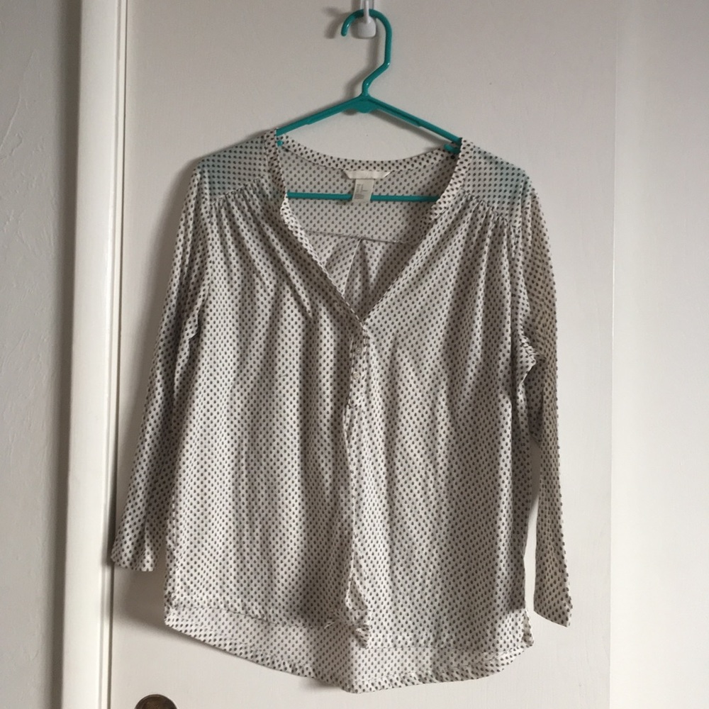 Tiny Leaf Pattern Top